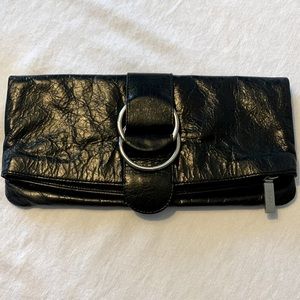 HOBO fold-over leather clutch